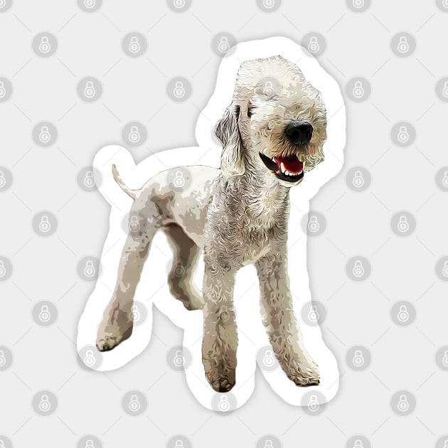 Bedlington Terrier Sticker by ElegantCat